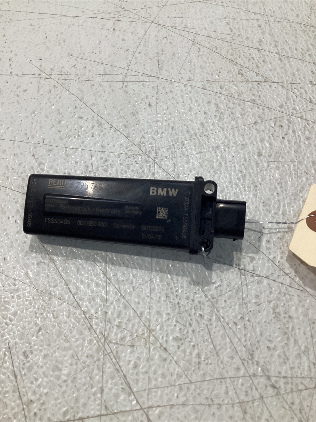 OEM BMW E91 328 Tire Pressure Monitoring Sensor TPMS for sale 