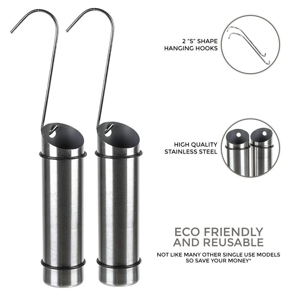 2Pc Reusable Humidifiers Set Stainless Steel Radiator Air Water Humidity Control - Image 2 of 4
