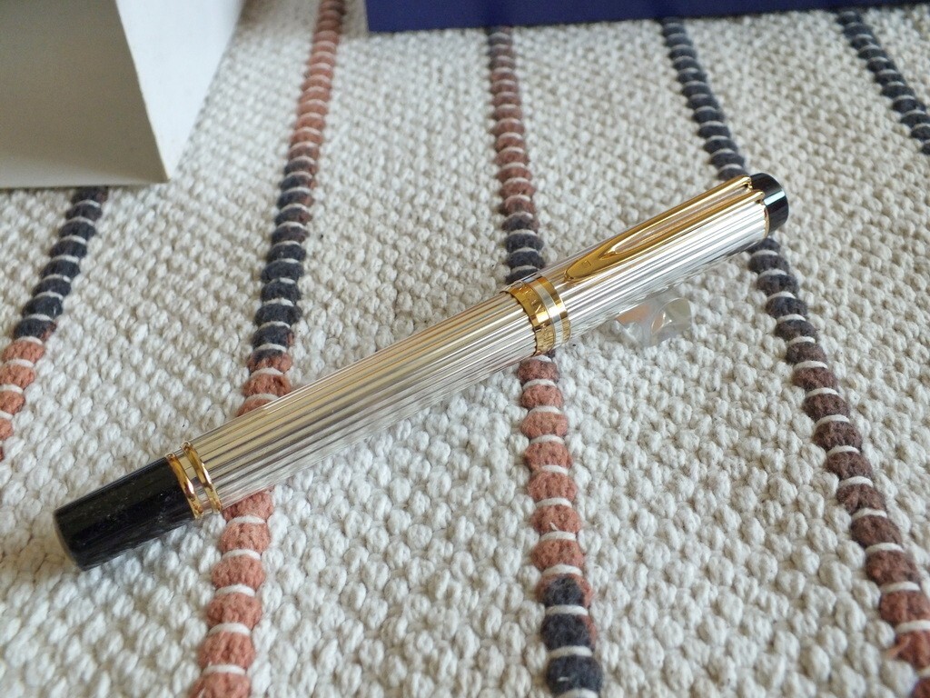 WATERMAN ヴィンテージ万年筆　18K Argent Classic Waterman M100 Edition Ag925 Sterling Silver 18K Fountain Pen DHL