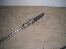 ILLUMINAZIONE-DESIGN-VINTAGE-LAMPADA A STELO-CROMATA-DECORATIVA-DA COLLEZIONE