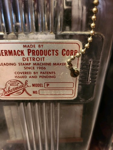 (3) VintageSCHERMACK Model P Clearview 1 Cent, 5 Cent 2- 10 Cent Stamps Machines - Picture 14 of 15