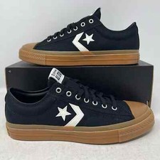 Converse Star Player 76 Low Black Gum Bottom Men's Casual Canvas Sneakers Shoes