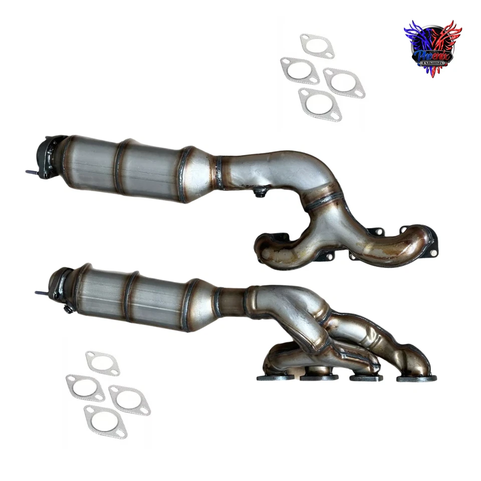 Fits 2006-2010 BMW 550I 650I 4.8L V8 Left and Right Manifold Catalytic Converter - Imagem 2 de 4
