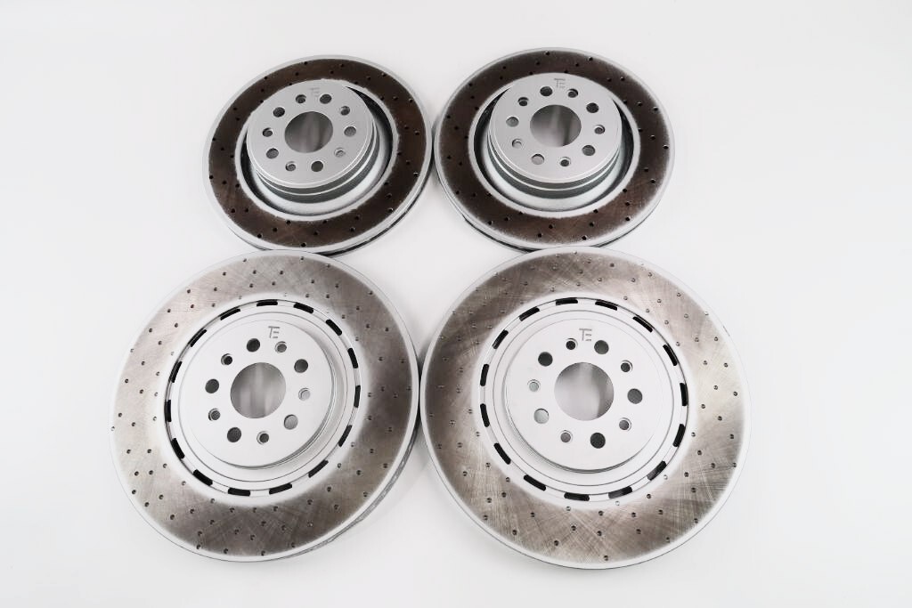 Maserati Levante S Trofeo front rear brake disc dimpled rotors
