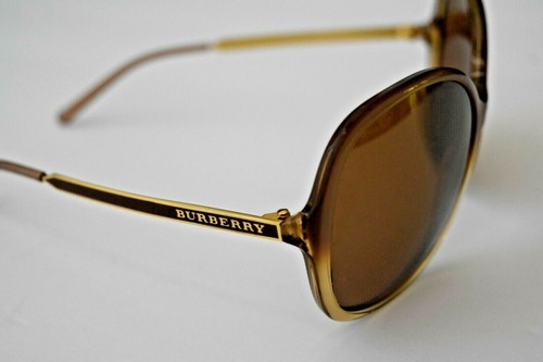 Burberry Honey Gold Oversized B4126 3370/6H 59-16-135 Sunglasses - Picture 2 of 8