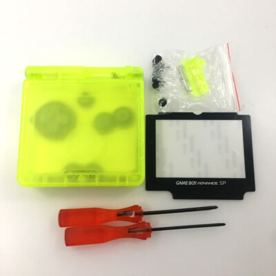 GBA SP Shell Game Boy Advance SP Replacement Housing Shell - Glow In The Dark Clear Blue Nintendo Game Boy Advance SP Red Video Game Consoles - Foto 6