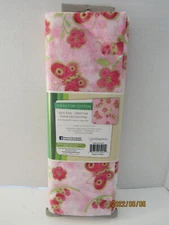 2 YARDS  OF CREATIVE CUTS COTTON PRINT BUTTERFLY & CATERPILLAR