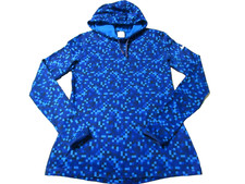 NIKE PRO DRIFIT HOODIE LONG SLEEVE BLUE WOMENS LARGE EXCELLENT CONDITION