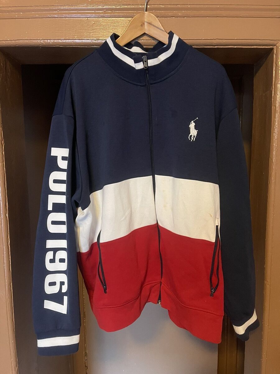 【送料&関税込】Polo Ralph Lauren Pony Tracksuit Polo Ralph Lauren USA Flag 1967 Pony Full Zip Tracksuit