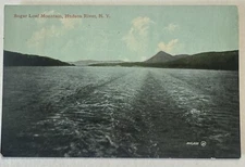 Hudson River NY-New York, Sugar Loaf Mountain,, Vintage Postcard Divided Back