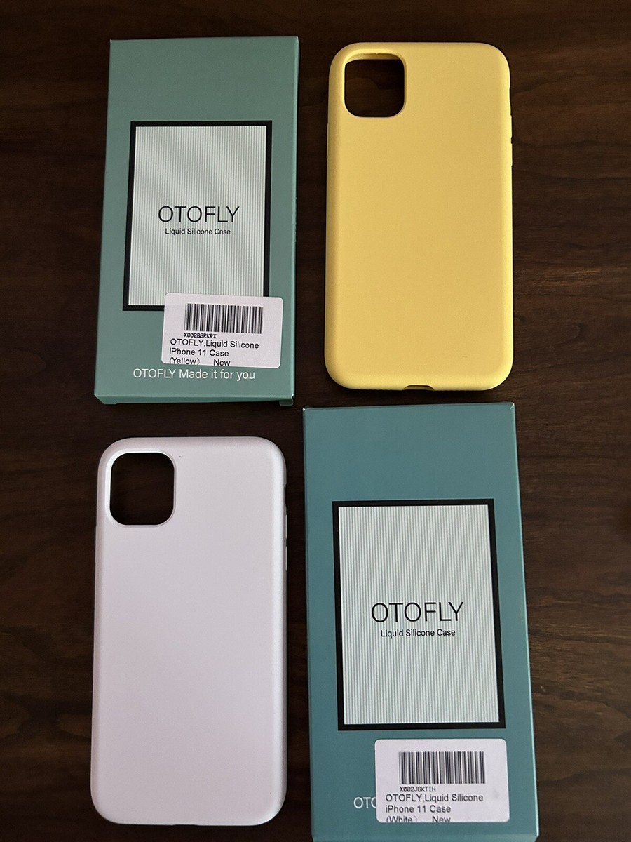 Otofly iPhone 11 New Silicone Case Bundle White & Yellow NIB Otofly iPhone 11 New Silicone Case Bundle White & Yellow NIB