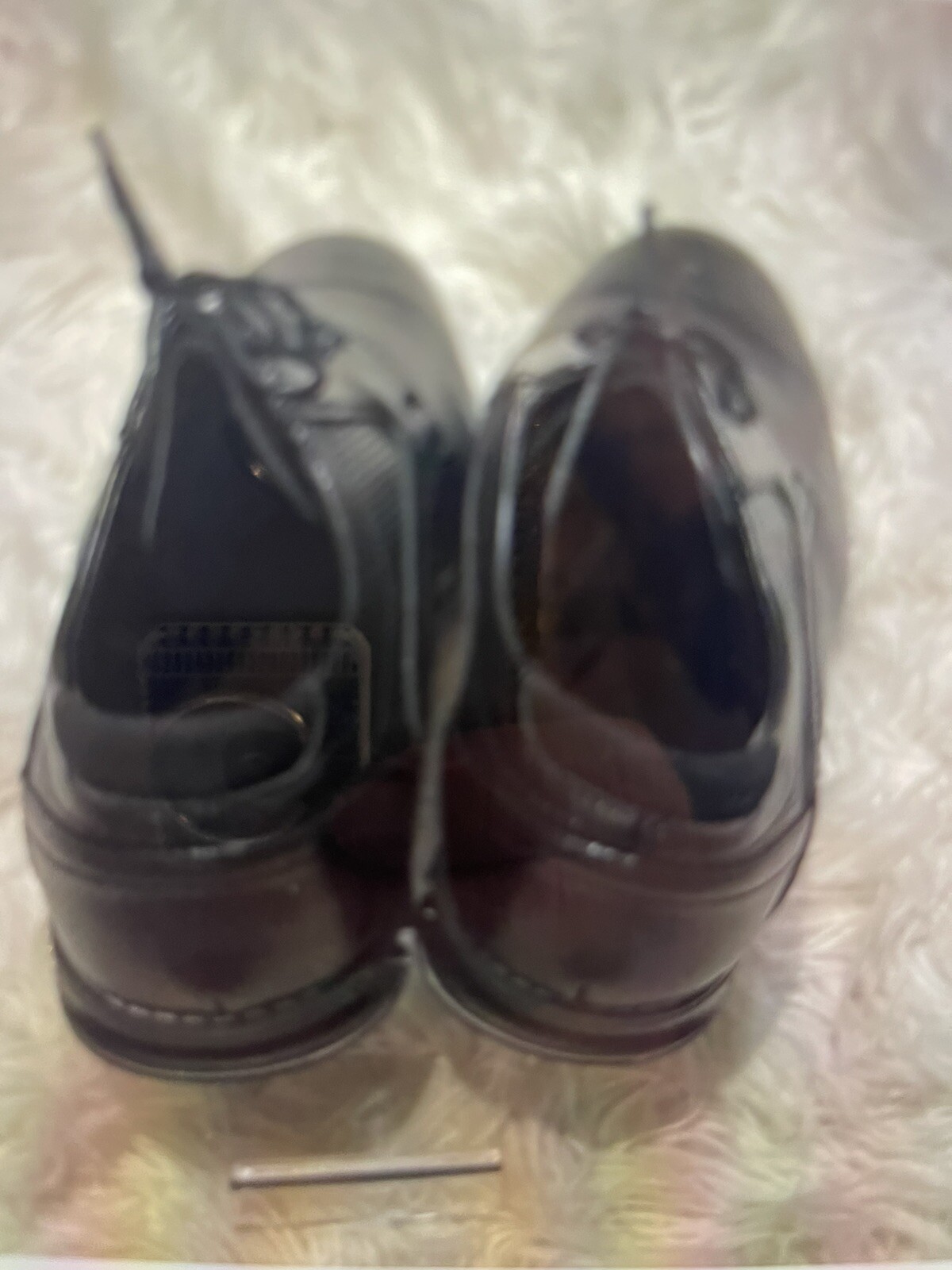 SAOLA Scarpe eleganti ortopediche Oxford Gatsby uomo pelle nera taglia 15 nuove senza scatola