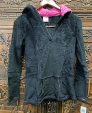 New Jenni By Jennifer Moore Women Long Sleeve Hooded Sleepwear, Black, X-Small