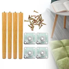 4Pcs Wood Furniture Legs Wood Table Legs Premium Practical DIY Projects Hardware