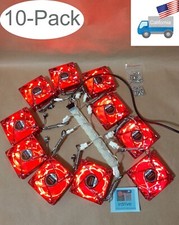 10-Pack: NEW 80mm Red LED Cooling 3pin Fan Array for Open Frame Mining/Gaming PC