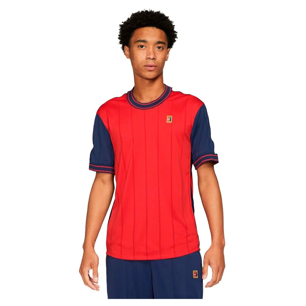 NIKE Men&#039;s Slam S/S Shirt Red / Navy SIZE: MEDIUM | eBay