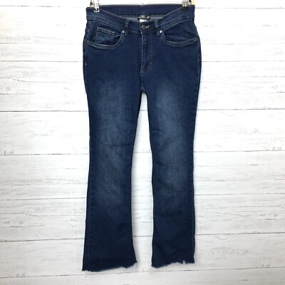 Venus Women's Jeans Boot Cut Stretch Fray Hems size 6L length 29''