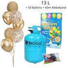 Helium Gas Ballongas Heliumflasche 13L Party Silvester Latexballons +Band Gratis
