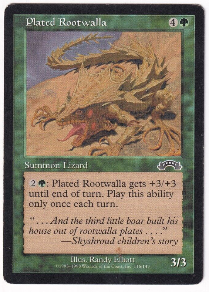 Plated Rootwalla Exodus #116 Magic The Gathering 1998 MTG Single