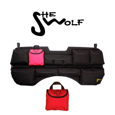 Mitsubishi Pajero 4 rear window pockets + first aid kit She-Wolf car organizer