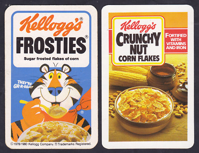 2 Kellogg's Frosties & Crunchy Nut Einzelspielkarten