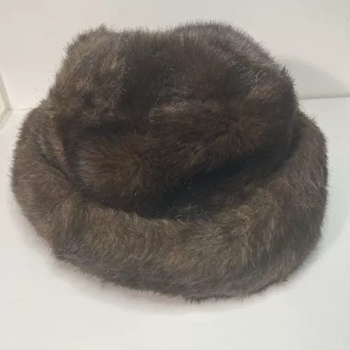 Sombrero estilo cubo marrón imitación piel vintage equipo de invierno KPOP estilo ídolo mafia esposa