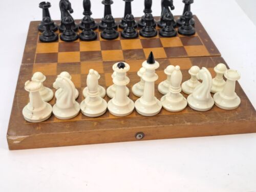 Vintage Soviet 1980s USSR plastic Chess Set 30 cm x 30 cm Collectible - Picture 21 of 24