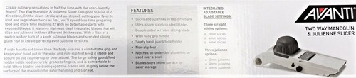 Dual Function Two-Way Mandoline And Julienne Slicer - Picture 3 of 7