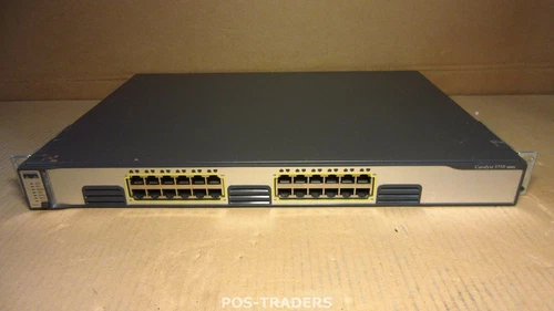 Cisco WS-C3750G-24T-E V05 Gigabit Switch 24-Port 10/100/1000 Stackable + RM EARS