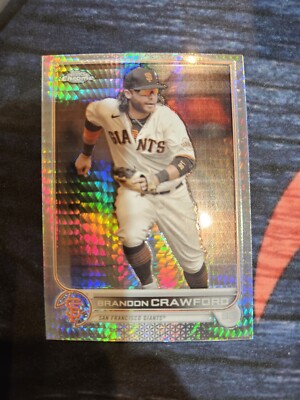 2022 Topps Chrome - Prism Refractor #115 Brandon Crawford