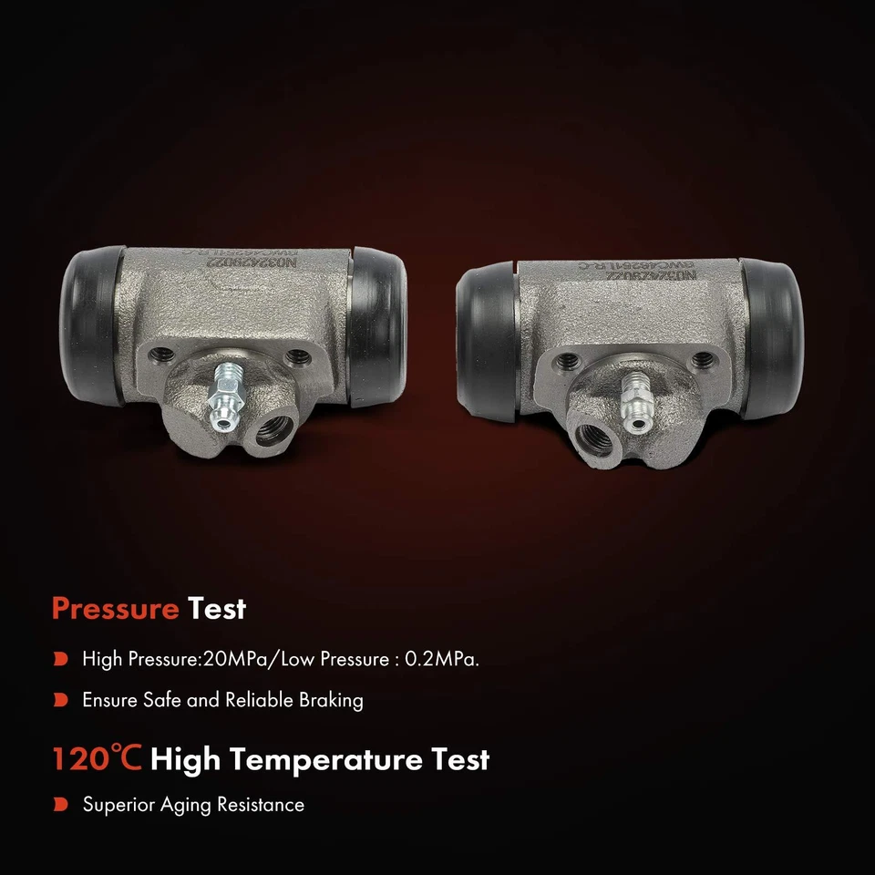 2x Cilindro de rueda de freno de tambor para conductor delantero y pasajero para AMC American 1964-1965 Foto 4 de 4