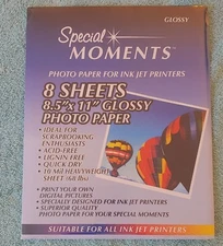 8-1/2" x 11" Glossy Photo Paper for Inkjet Printers