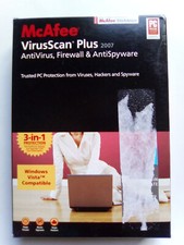 McAfee VirusScan Plus 2007 AntiVirus, Firewall  AntiSpyware 
