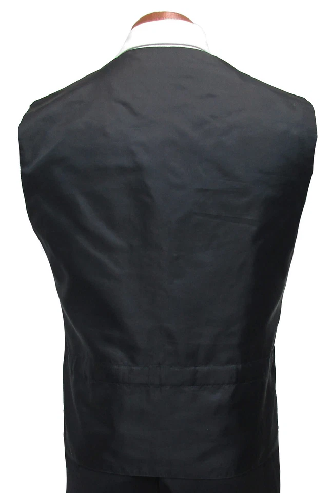 Men's After Six Teal Tuxedo Vest with Long & Bow Tie Free Shipping Size LL Tall - Image 4 of 4