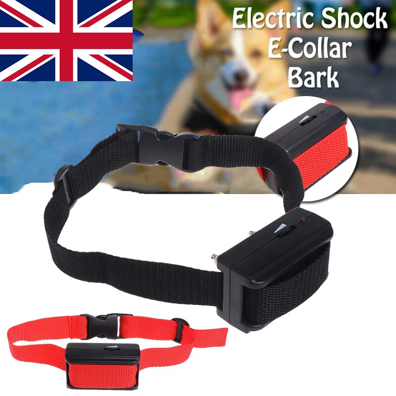 Electric Shock Anti Bark Dog E-Collar Stop Barking Pet Training Collar  Control | eBay