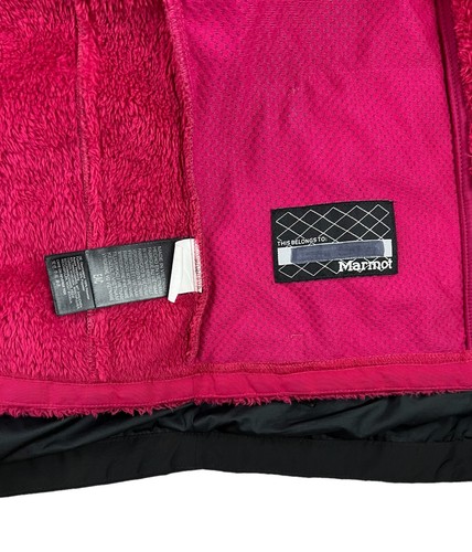 Marmot 3 in 1 Jacket Coat w Hood Youth Girls Size S (5-6) Black / Pink - Picture 14 of 20