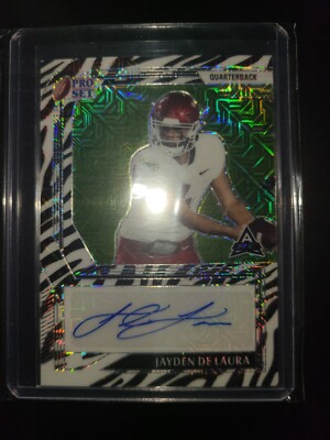 2022 Pro Set Jayden De Laura Rookie Auto Arizona Wildcats/ Texas St Bobcats 