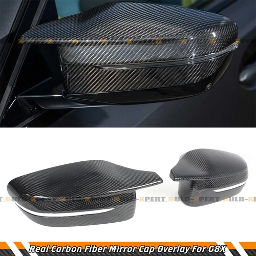 FOR 21-25 BMW G80 M3 G82 G83 M4 G87 M2 CARBON FIBER ADD ON SIDE MIRROR COVER CAP