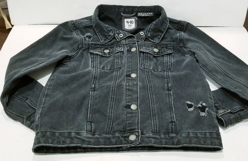 Faded Black Jean Jacket Cotton 