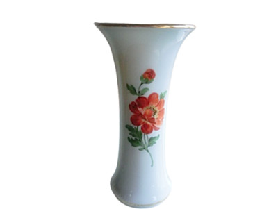 Vase ca. 24 cm Meissen Pfeifferzeit Blume 1   1. Wahl  Trompetenvase