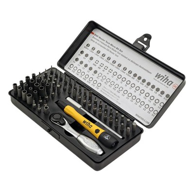 Wiha 75965 65 Piece System 4 ESD Safe Master Technician Ratchet and MicroBits Se