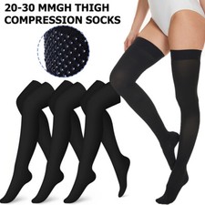 Thigh High Compression Stockings 20-30 mmHg Graduated Medical Firm Support Socks