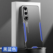 For Samsung Galaxy A16, Luxury Metal Aluminum Armor Back Soft Bumper Cover Case