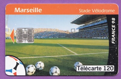 Telekarte 120 u - F876.985 - Stade Vélodrome in Marseille - SC7 - Chip-Nr. Anfang 7