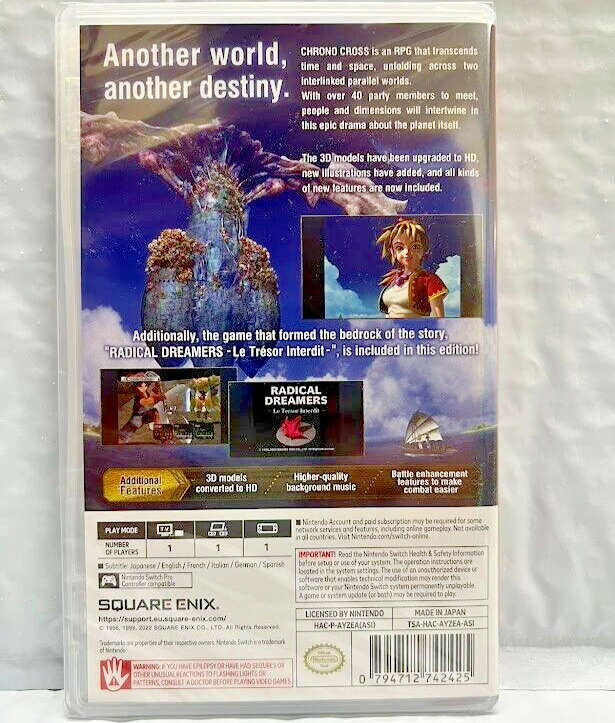 Chrono Cross The Radical Dreamers Edition (Nintendo Switch, 2022