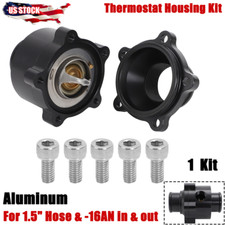 Aluminum Billet Inline Thermostat Housing Sensor Port For 1-12 Hose 1.5-16 Us