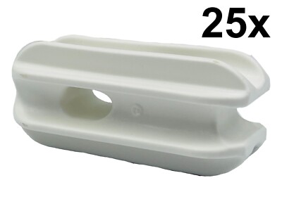 25 x Elektrozaun weiß Eckisolator Polyseil Draht Bauernhof Reitsport
