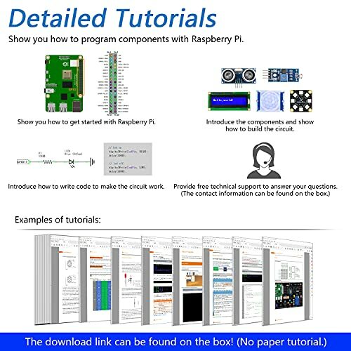 Projects Kit for Raspberry Pi 4 B 3 B+ 400, Python C Java Scratch Code, GORĄCO, nowa praca