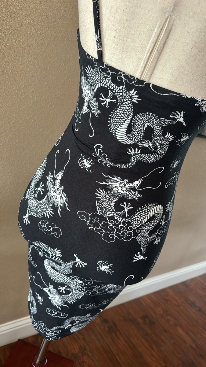 Dragon Print Mini Dress | eBay