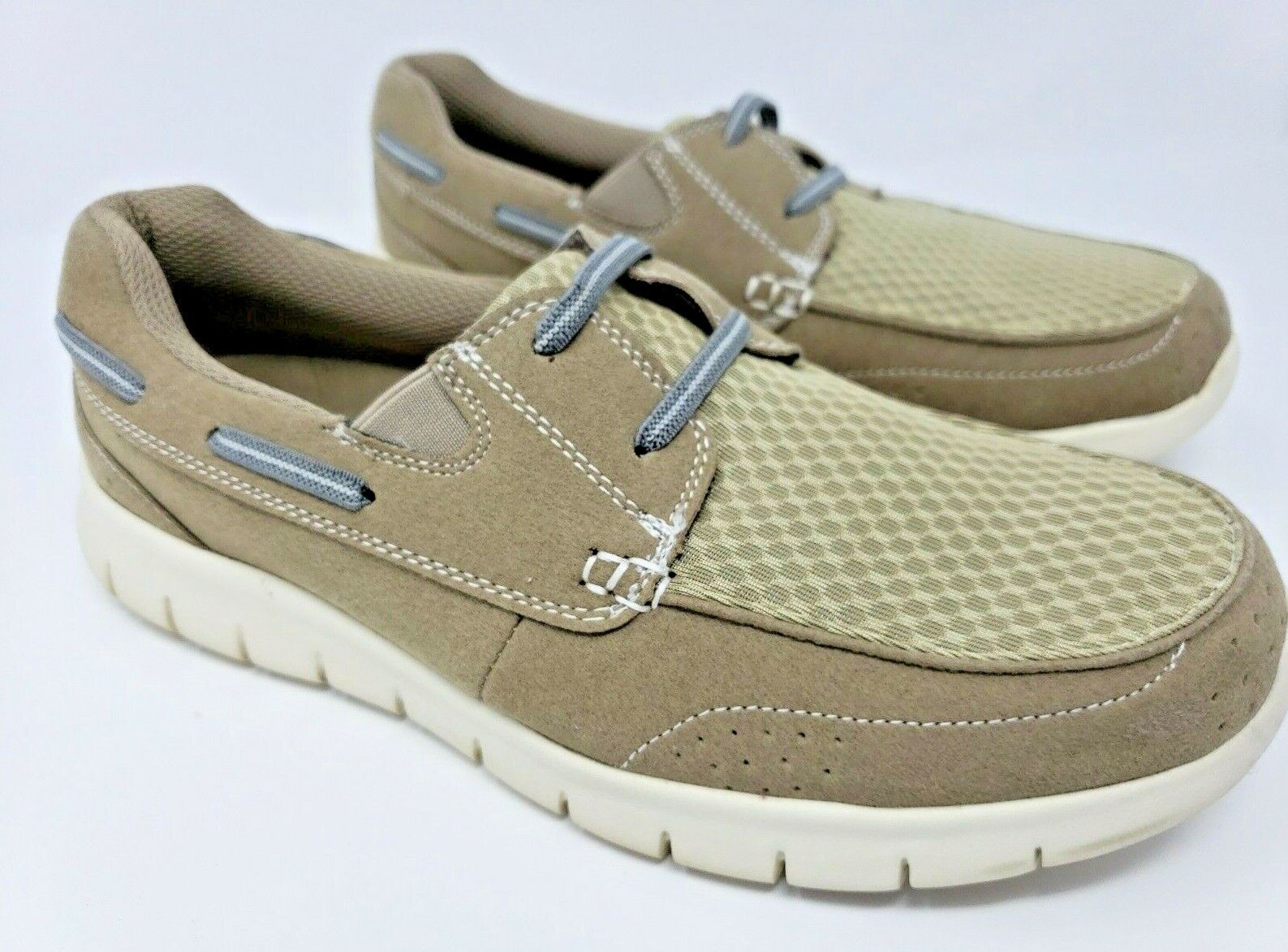 Men's Gold Toe Slip On Comfort Shoes Beige Cream … - image 3